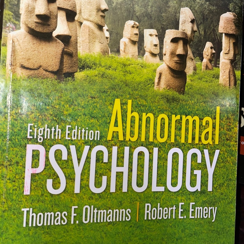 Abnormal Psychology ByThomas Oltmann, Robert Emery